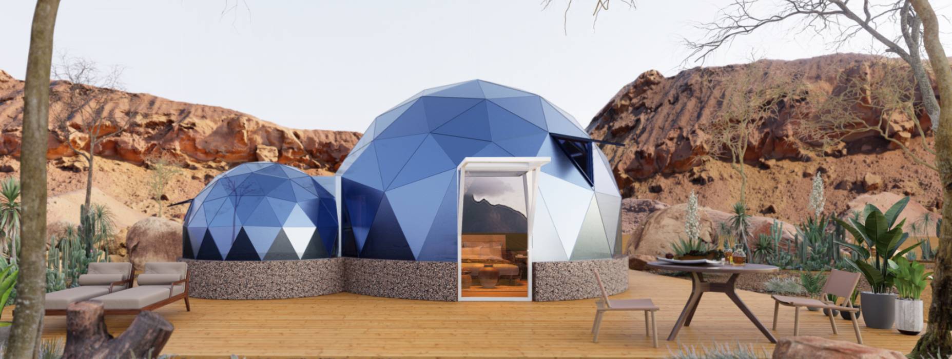 龙山县球形智能光伏玻璃星空房